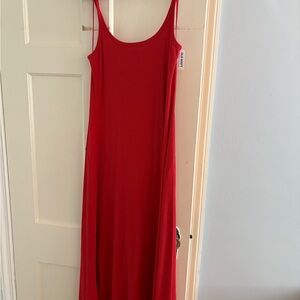 Old Navy Vibrant Red Tank Dress